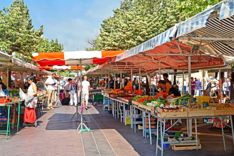Fun Things to do in Nice: Shopping at Marché Aux Fleurs Cours Saleya