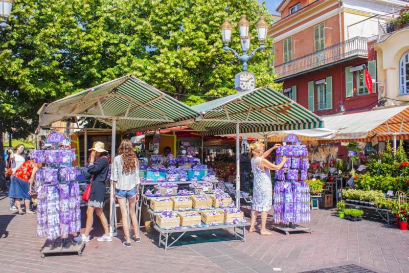 Unique Things to do in Nice: Shopping at Marché Aux Fleurs Cours Saleya