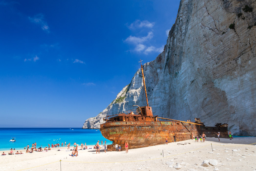 Greece Bucket List: Shipwreck Bay in Zakynthos