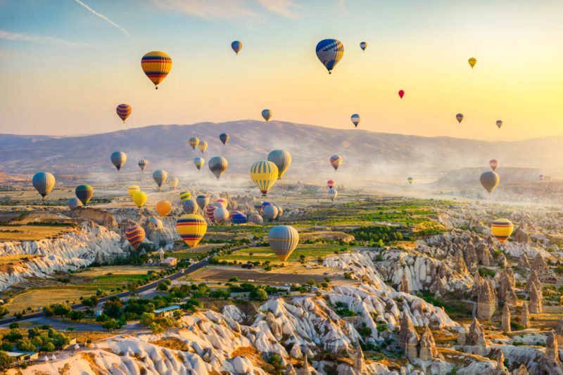 Unique Things to do in Turkey: Cappadocia Hot Air Balloon Festival