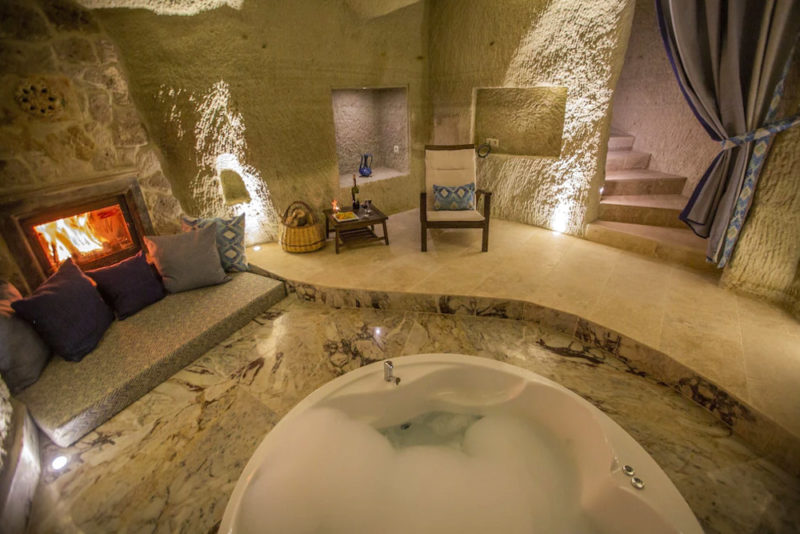 Where to stay in Cappadocia Turkey: Azure Cave Suites