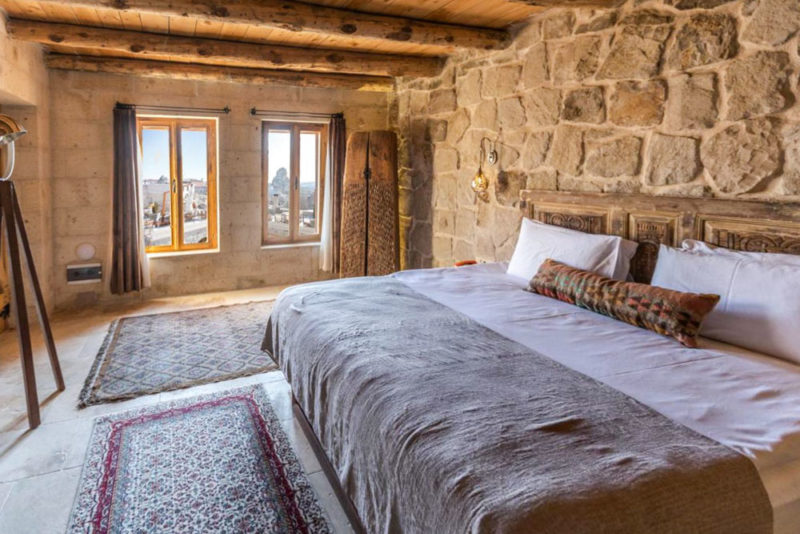 Where to stay in Cappadocia Turkey: Doda Artisanal Cave Hotel