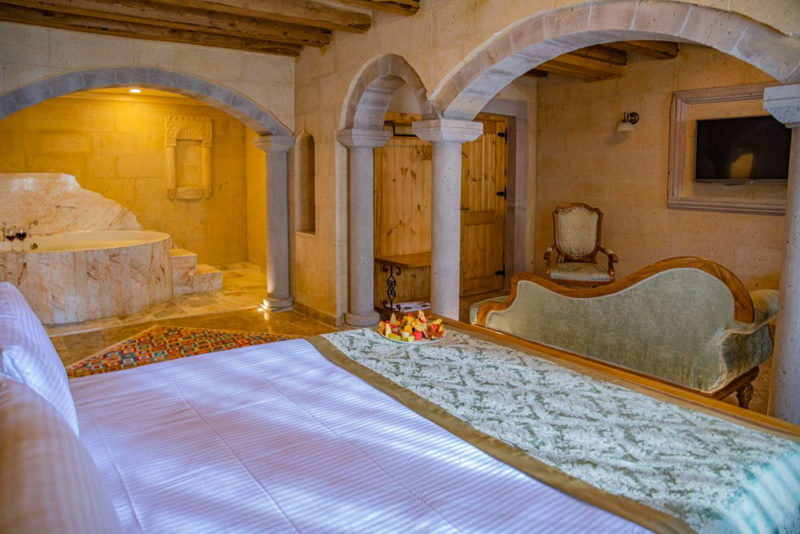 Where to stay in Cappadocia Turkey: Luxury Cratus Stone Palace