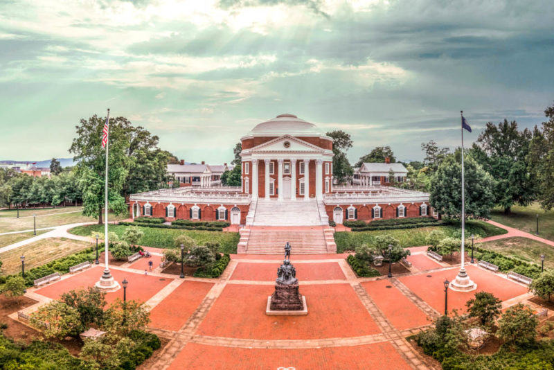 Fun Things to do in Charlottesville: Tour of the University of Virginia Campus
