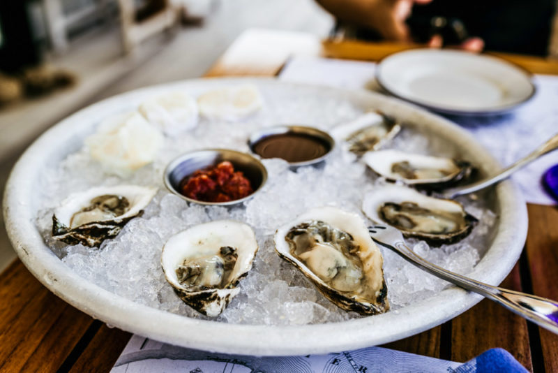Fun Things to do in Hamptons: Fresh Oysters at Greenport Fishing Village