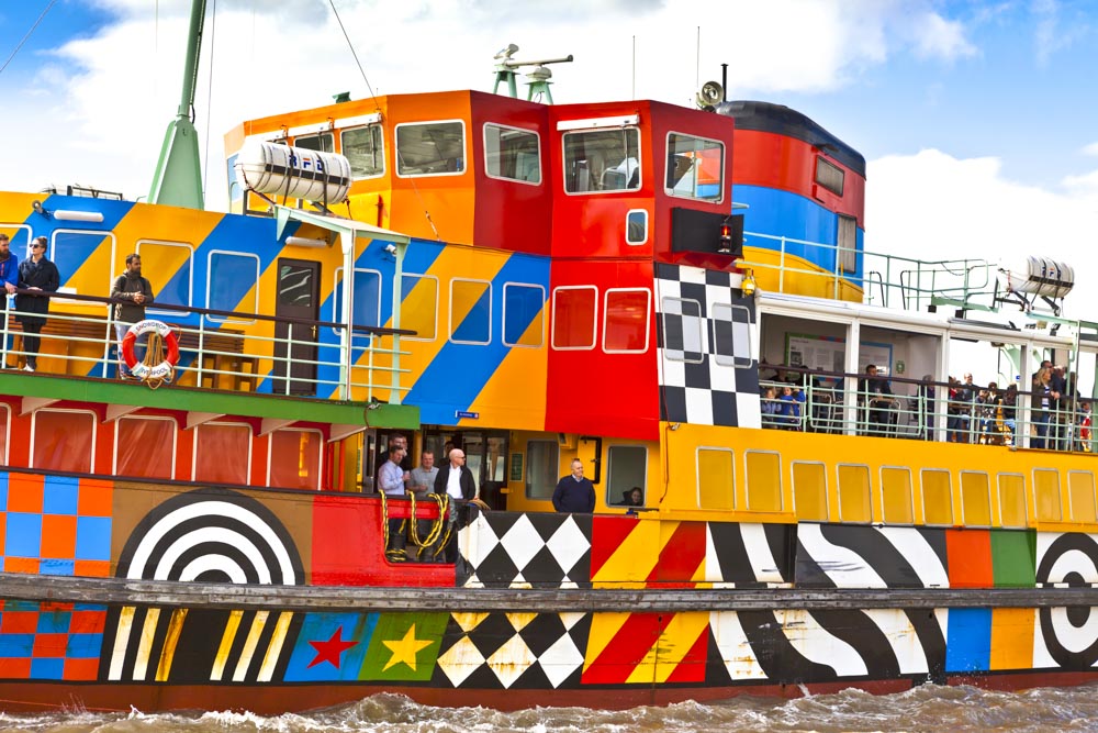 Unique Things to do in Liverpool: Dazzle Ferry across the River Mersey