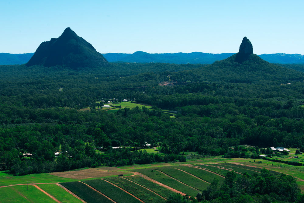 Cool Things to do in Brisbane: Glass House Mountains