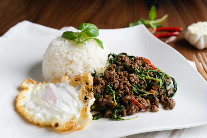 Local Foods to try in Thailand: Pad Kra Pao