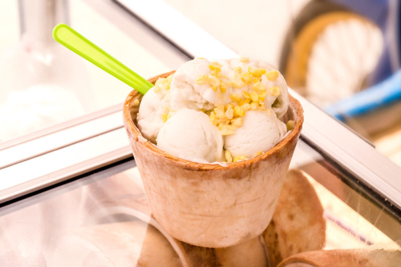 Unique Foods to try in Thailand: Thai Coconut Ice Cream