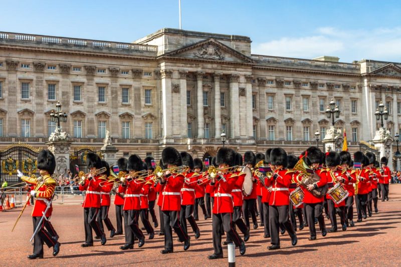 Unique Things to do in England: Changing of the Guard at Buckingham Palace