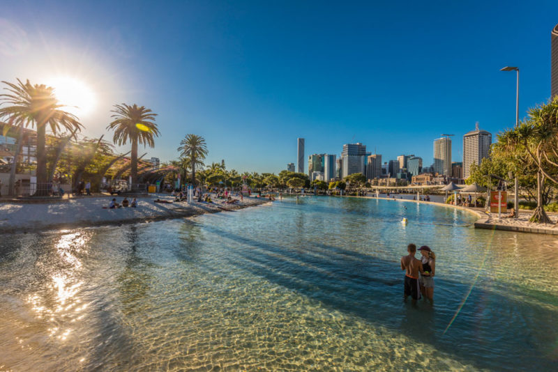 What to do in Brisbane: Streets Beach on South Bank