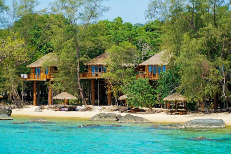 Best Hotels Koh Rong, Koh Rong Sanloem, Koh Russey Cambodia: Tree House Bungalows