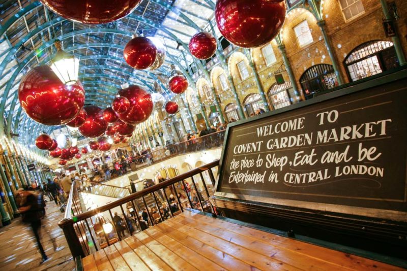 Festive Christmas Markets in London: Covent Garden Christmas Village