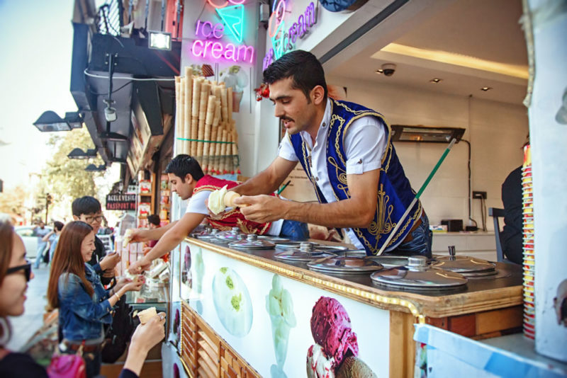 Must Try Foods in Istanbul: Turkish ice cream