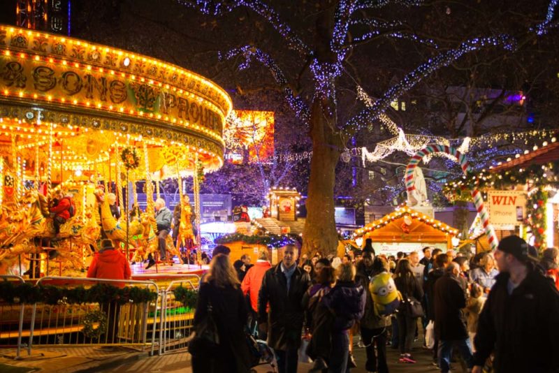 Must Visit UK Christmas Markets: Christmas in Leicester Square