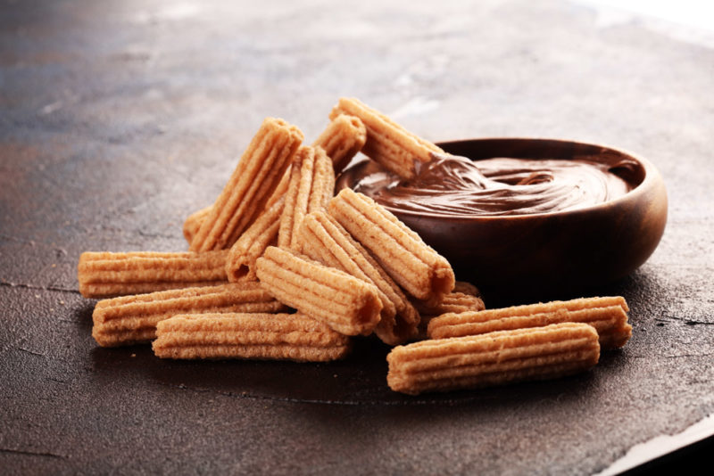 Spain Foods to eat: Churros con chocolate