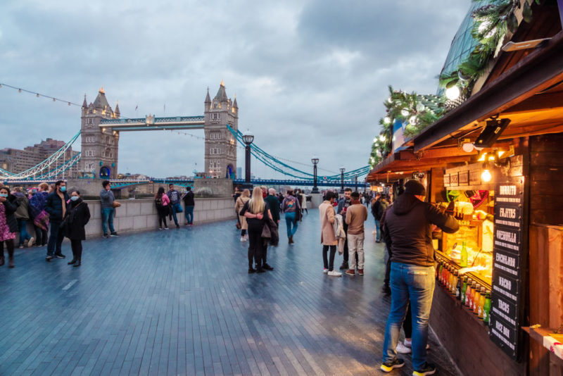 Top Christmas Markets in London: Christmas by the River