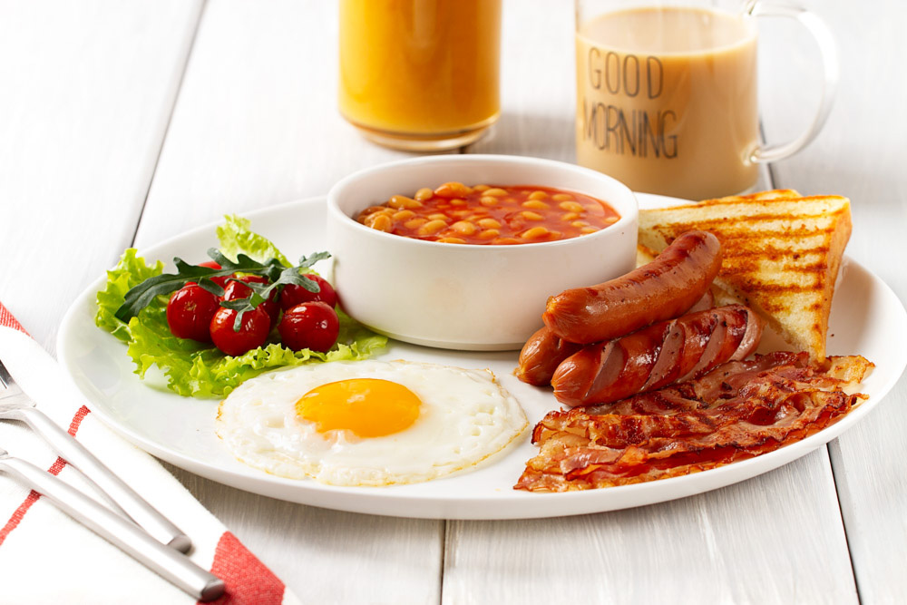 Unique Foods to try in England: Full English Breakfast