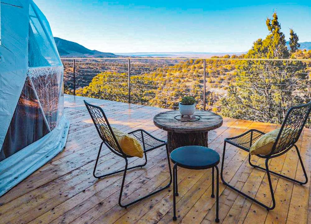 Cool Glamping Camping Spots in Nogal, New Mexico: Zia Geo Dome at El Mistico