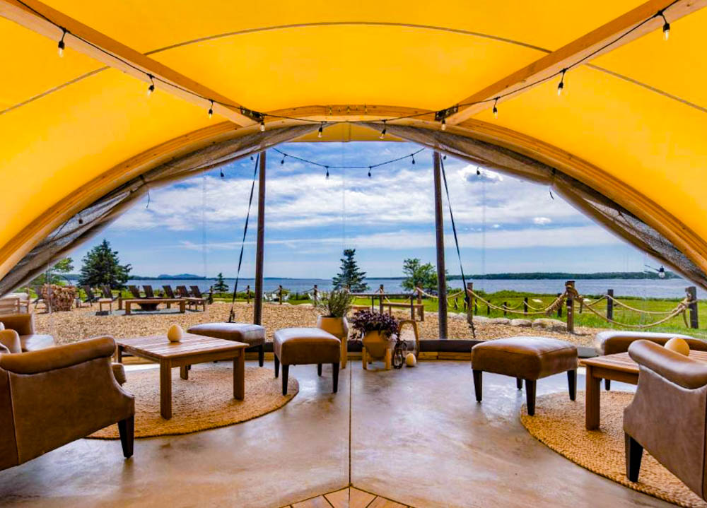 Cool Glamping Camping Spots in Surry, Maine: Under Canvas Acadia