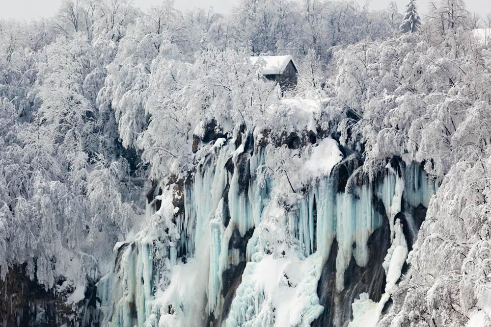Croatia Bucket List: Frozen Waterfalls
