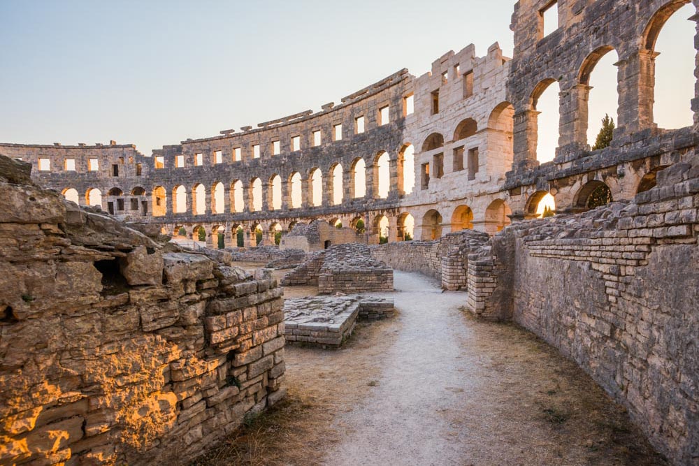 Croatia Things to do: Ancient Roman Ruins in Pula
