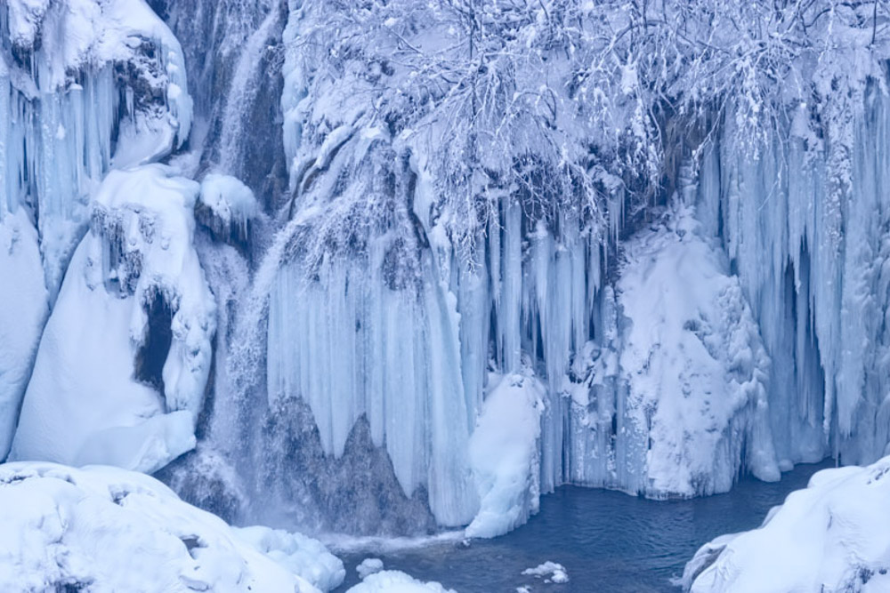 Fun Things to do in Croatia: Frozen Waterfalls