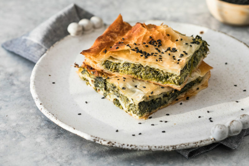 Local Foods to try in Greece: Spanakopita