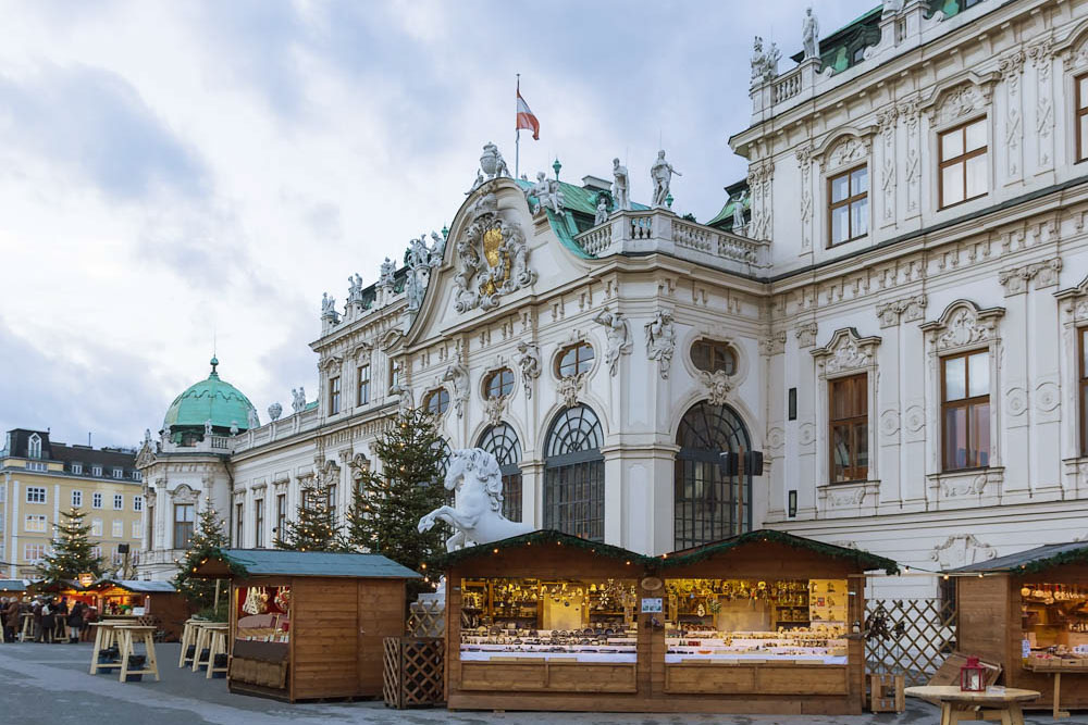Must Visit Christmas Markets in Austria: Belvedere Palace