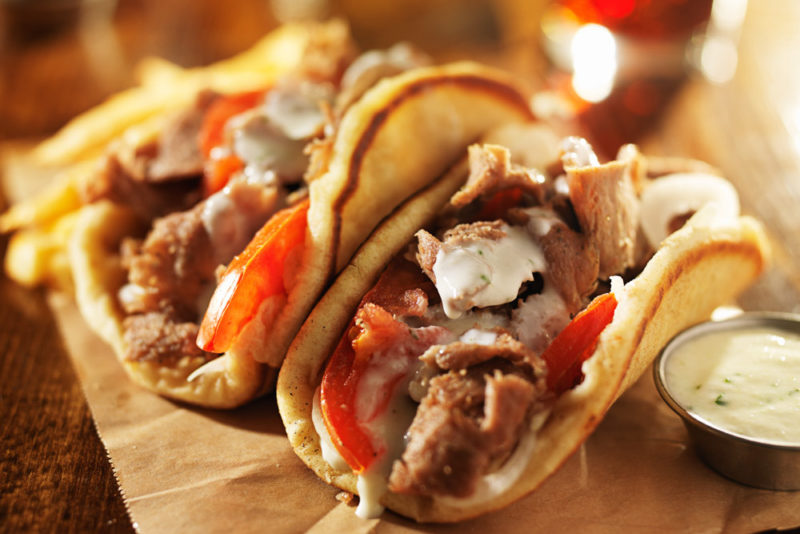 Unique Foods to try in Greece: Gyros