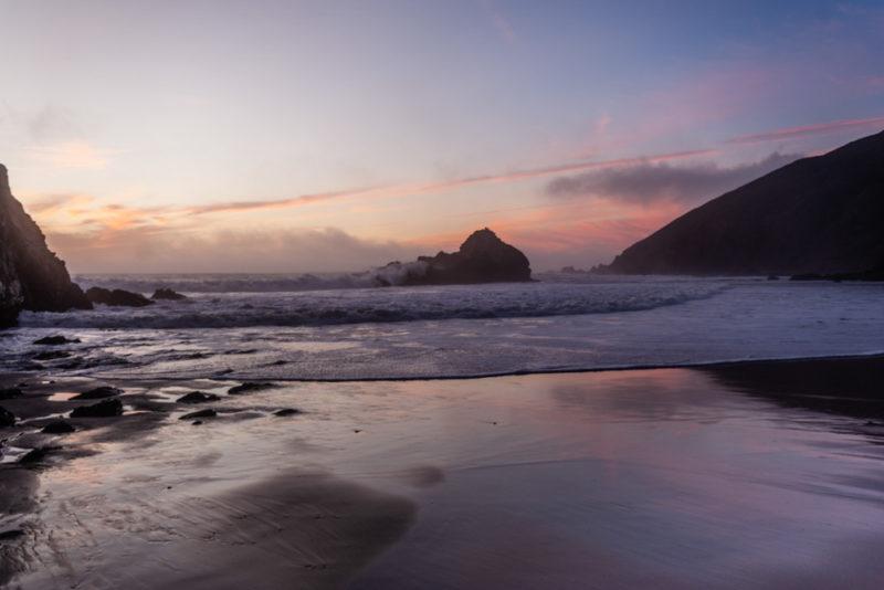 What to do in Big Sur, California: Purple Sand at Pfeiffer Beach