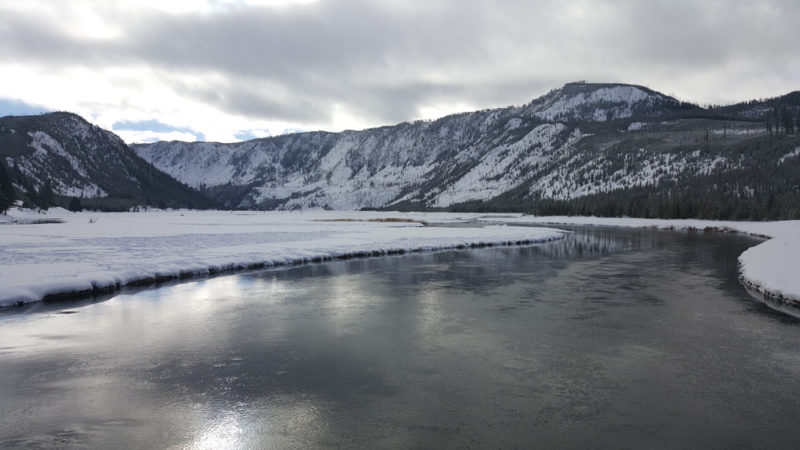 Winter Activities in Yellowstone NP: Madison River