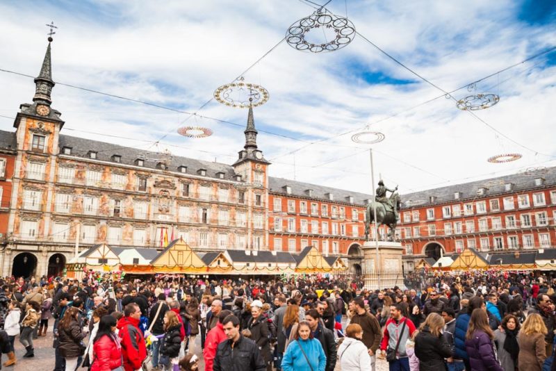 Best Christmas Markets in Europe for Shopping: Mercado de Navidad: Madrid, Spain