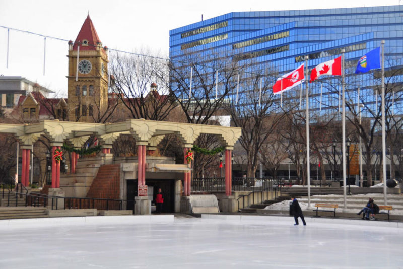 Cool Things to do in Calgary: Olympic Plaza