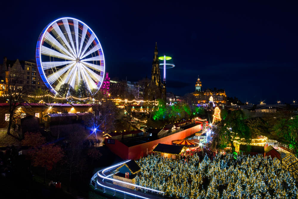 Top Christmas Markets in Europe: Edinburgh Winter Festival: Edinburgh, United Kingdom