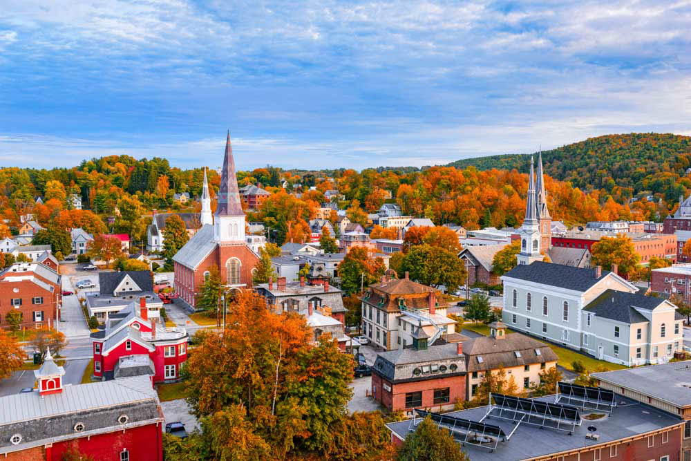 Must Visit Places in USA in October: Burlington, Vermont