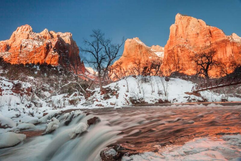 Best Cities to Visit in USA in January: Zion National Park, Utah