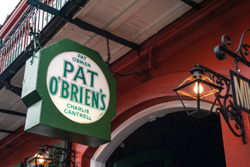 Fun Bars in New Orleans: Pat O’ Brien’s