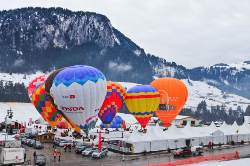 Unique Things to do in Switzerland: International Balloon Festival
