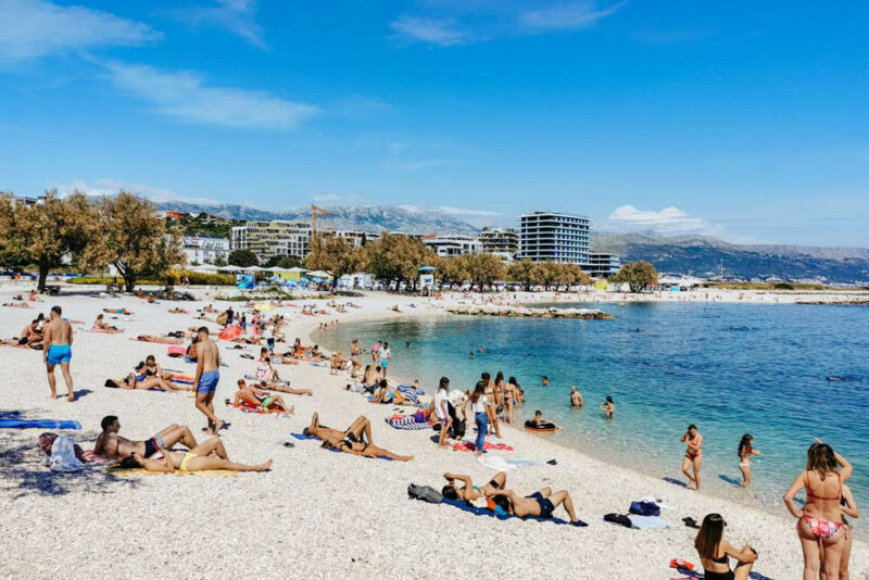 Must do things in Split Croatia: Znjan City Beach