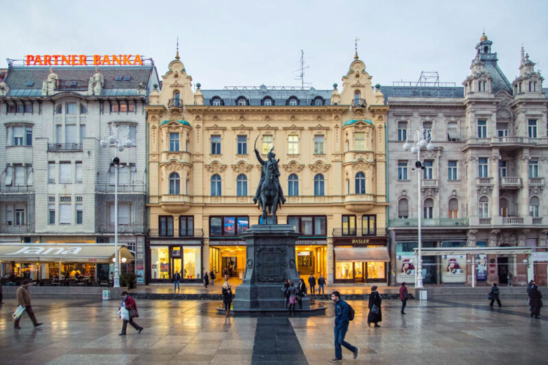 Best Things to do in Zagreb, Croatia: Ban Jelacic Square
