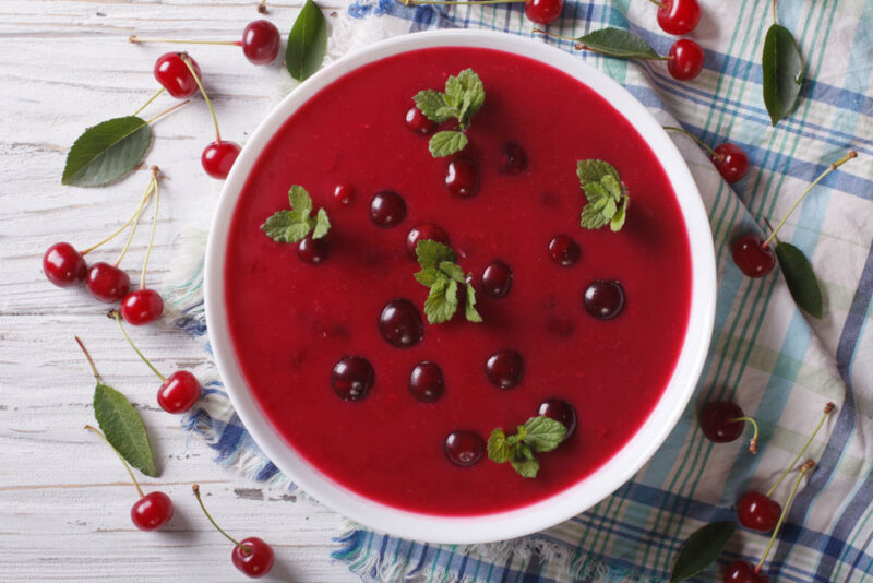 What to eat in Hungary: Sour Cherry Soup