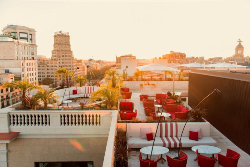 Fun Rooftop Bars in Barcelona: Azimuth Rooftop Bar