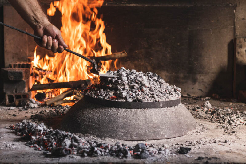 Traditional Foods to try in Croatia: Ispod Peke Under Hot Coals
