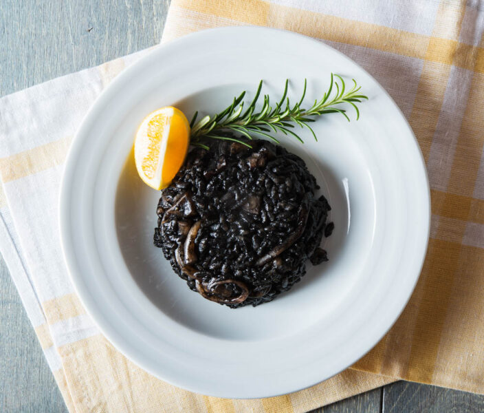 Unique Foods to try in Croatia: Black Risotto
