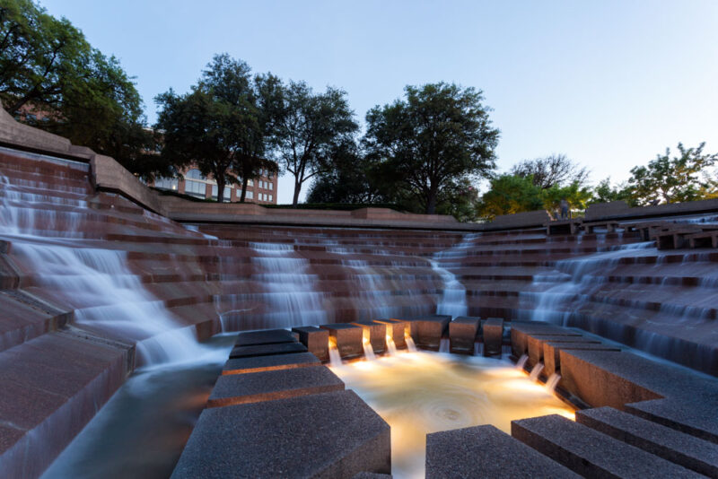 Unique Things to do in Fort Worth, Texas: Fort Worth Water Gardens