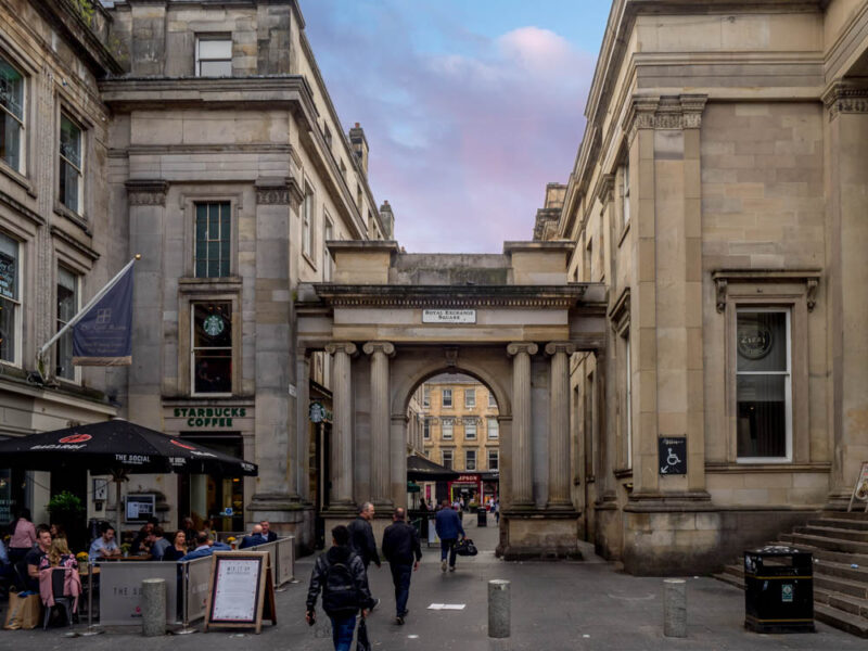 Weekend in Glasgow 3 Days Itinerary: Royal Exchange Square