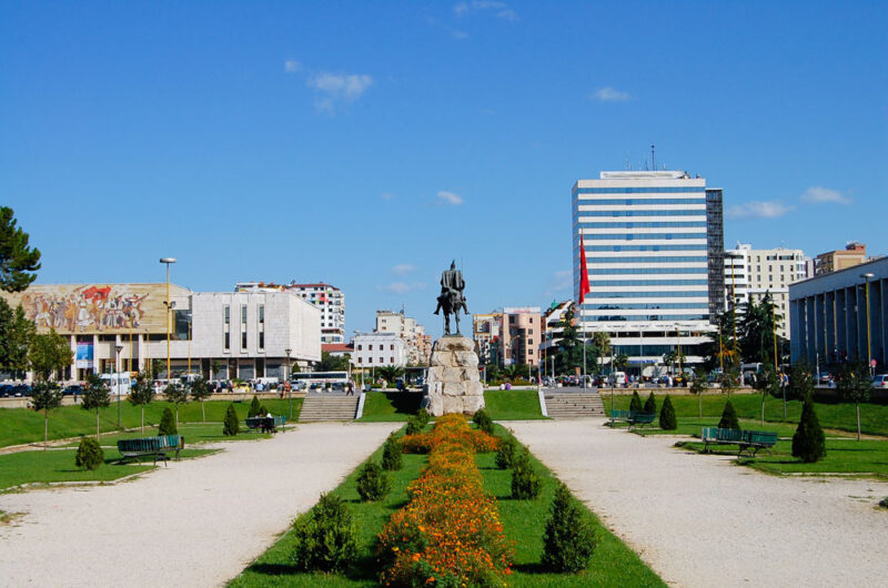 2 Week Albania Itinerary: Skanderbeg Square