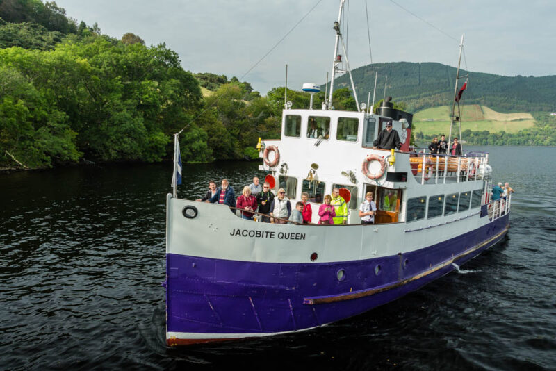 2 Week Scotland Itinerary: Boat Trip across Loch Ness 