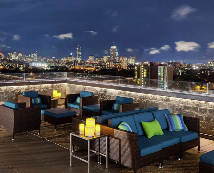 Cool Bars in Boston: Over the Charles Rooftop Bar

